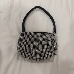 Billini Tayah Bag in Silver Diamante-Black